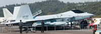 ▲2019年10月14日、ソウル国際航空宇宙および防衛産業展示会で韓国型次世代KFX戦闘機の実物大模型が展示されている様子。韓国航空宇宙産業（KAI）は2021年にKFXの試作機を完成させ、26年までに開発を終える計画だ。