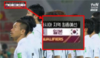 日本選手の画面に太極旗を25秒間表示したtvN…あきれた放送事故