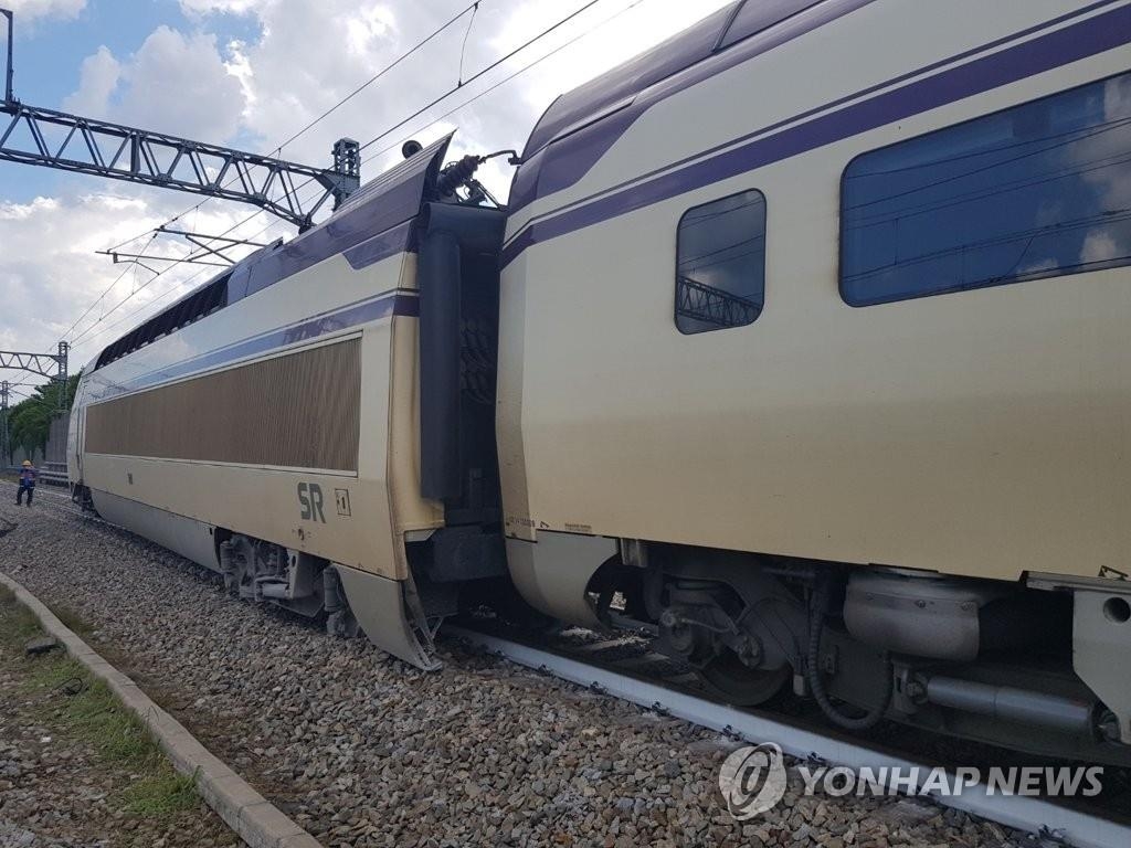 韓国の高速鉄道が脱線 7人負傷Chosun online 朝鮮日報