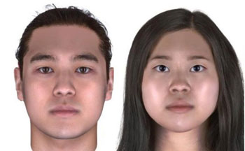 ▲古代伽耶人の骨と歯から出てきたDNAで復元した男女のモンタージュ。現代韓国人とかなり似た姿だ。／写真＝UNIST