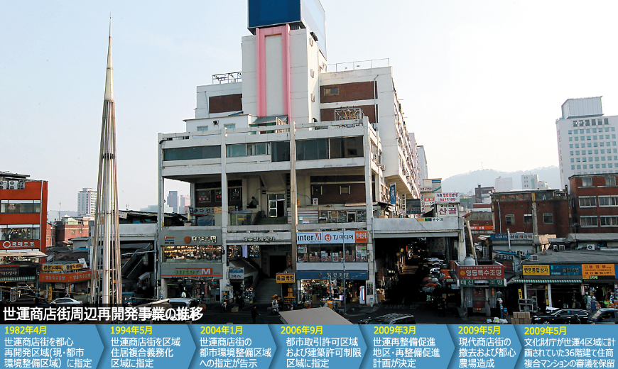 「廃墟と化した世運商店街を六本木ヒルズのように」