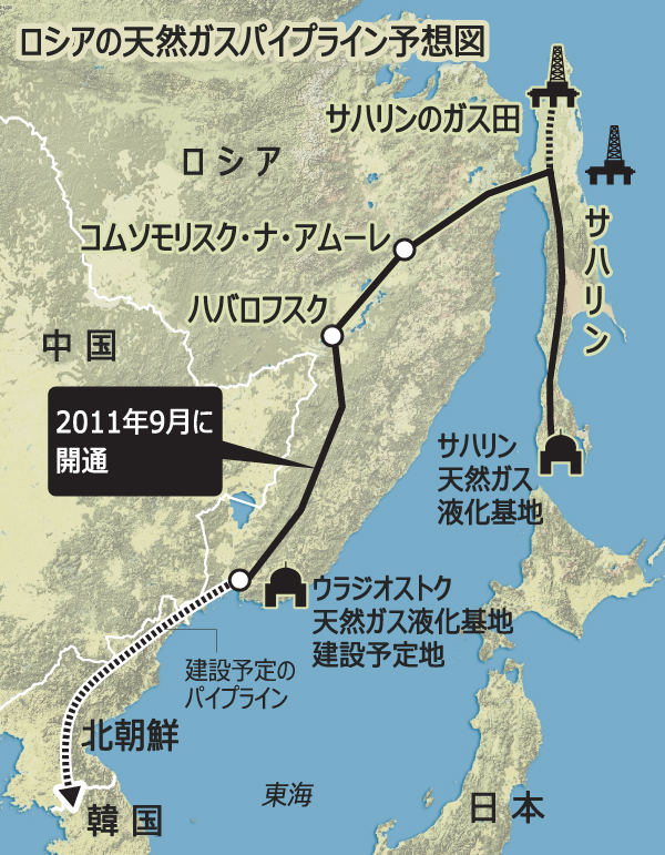 李大統領がプーチン首相と電話会談、パイプラインが話題に
