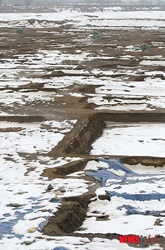 レゴランド内の遺跡崩れる