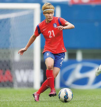 女子サッカー：韓国代表入り目指す在日3世カン・ユミ