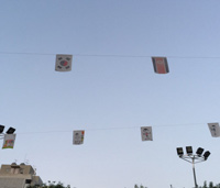 小学校の運動会、万国旗に北の国旗　／ソウル