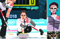 平昌五輪：韓国カーリング娘、「メガネ先輩」がネットで話題に