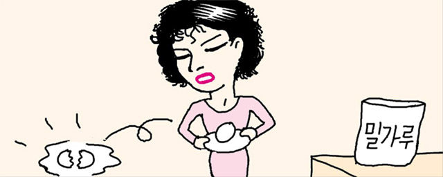 卵を床に落としてしまったら