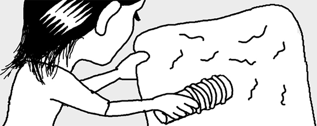 布団や枕に付いた髪の毛を取るには