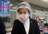 英国で冷遇された康京和外相「国際社会は韓国を信頼」