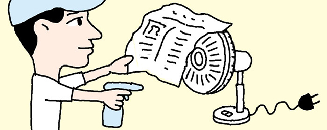 扇風機のほこりを簡単に取るには