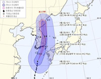 韓・米・日で分かれた台風9号の進路予想、当たったのは韓国気象庁