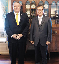 ポンペオ米国務長官に会った徐勲安保室長「終戦宣言、非核化と切り離せない」