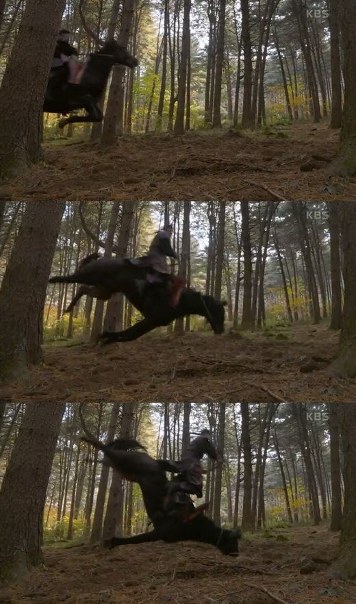 大河ドラマ『太宗イ・バンウォン』（KBS第1）の放送シーンのスクリーンショット