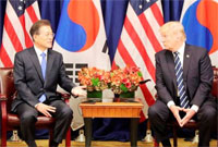 トランプ氏、在韓米軍の駐留費負担に言及「文大統領は私の再選失敗でハッピーだっただろう」