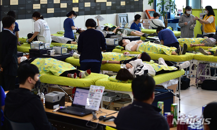 大邱保健大学で「献血祭り」