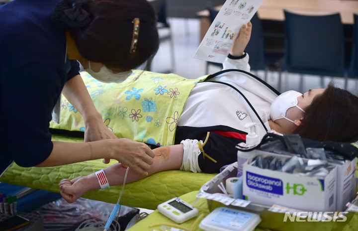 大邱保健大学で「献血祭り」