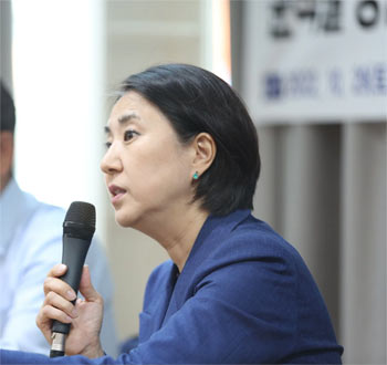 ▲南英姫・民主研究院副院長／朝鮮DB