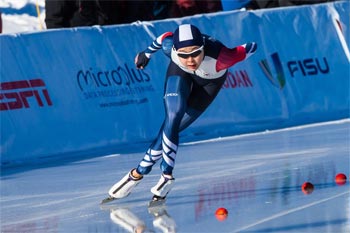 世界ユニバで韓国・金ミン鮮が２冠　スピードスケート女子５００