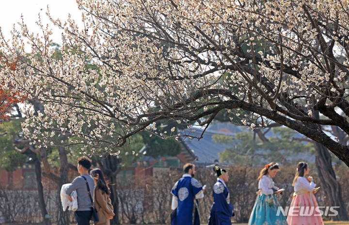 春分まであと二日「春に訪れた観光客たち」　／ソウル