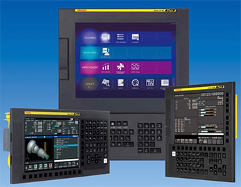 ▲ファナックの数値制御装置のパネル／同社