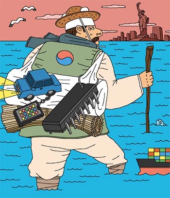 輸出立国・韓国の軸足、「中国向け半導体」から「米国向け自動車」にシフトか