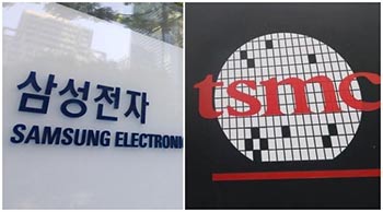 ▲サムスン電子と台湾TSMC／朝鮮DB