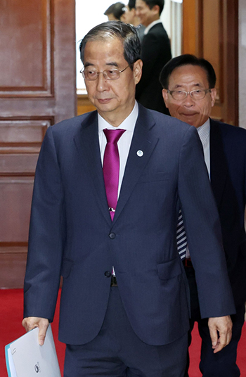 ▲韓悳洙（ハン・ドクス）首相。9月21日撮影。／news1　