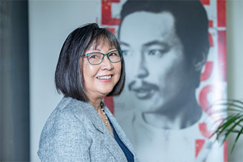 ▲韓国人の友人イ・チョルスを助けるために乗り出したランコ・ヤマダ弁護士は、最近行われた本紙の取材で「韓国や日本という国籍を超えた、人間性に対する信頼が発展のための力」だと語った。／写真＝イ・テギョン記者