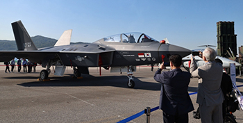 ▲韓国製超音速戦闘機KF21「ポラメ」の試作機／ニュース1