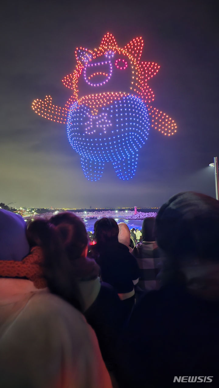 1000台のドローンによる祝賀公演