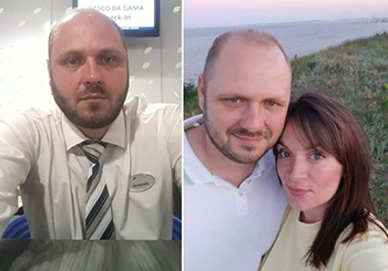 ▲ヴォロディミル・チェマブルソフさんと妻アンナさん.。写真＝X（旧：ツイッター）より