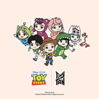 BTSメンバーが「トイ・ストーリー」キャラに ポップアップ店も
