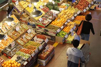 ▲ソウル麻浦区の麻浦農水産物市場。10日撮影。／聯合ニュース