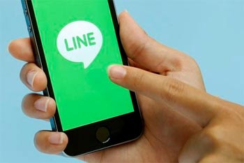 ▲ネイバーのメッセンジャーアプリ「LINE」
