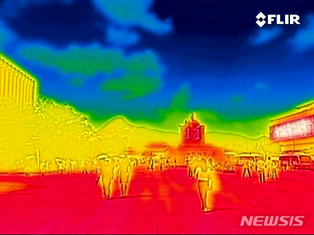 「オゾン注意報」が発令されたソウル
