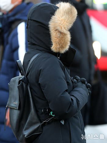 寒波に見舞われたソウル