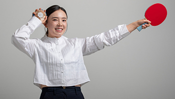 ▲2024年パリ五輪卓球女子ダブルスで銅メダルを獲得した田志希（チョン・ジヒ）。写真＝李泰景（イ・テギョン）記者