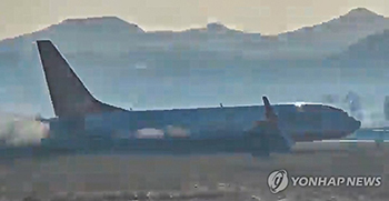 韓国の旅客機事故　管制塔が着陸直前に「鳥と衝突」警告
