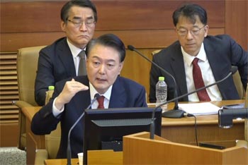 ▲尹錫悦（ユン・ソンニョル）大統領。2月11日撮影。