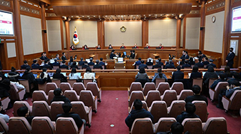 ▲尹錫悦大統領弾劾審判の7回目の弁論期日。／写真＝共同取材団