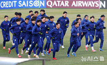 サッカー：W杯最終予選　韓国代表チーム「完全体」勢ぞろい　／京畿道