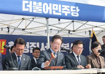 ▲李在明・共に民主党代表。2025.3.24／写真＝ニュース1