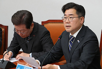 ▲共に民主党の朴賛大・院内代表／写真＝ナム・ガンホ記者