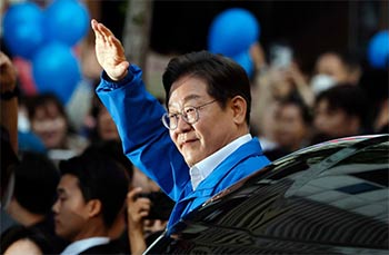 ▲李在明・共に民主党大統領候補。／写真＝ナム・ガンホ記者