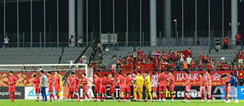 初戦の中国戦に3－0で勝利した韓国＝EAFF E-1サッカー選手権2025