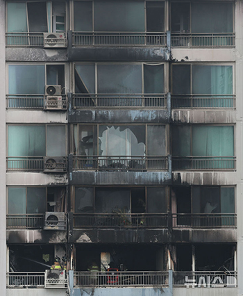 麻浦区のマンションで火災　／ソウル市