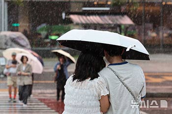 強風で裏返ってしまった雨傘
