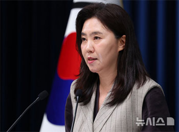 ▲姜由楨報道官／写真＝大統領室通信写真記者団。2025.09.15