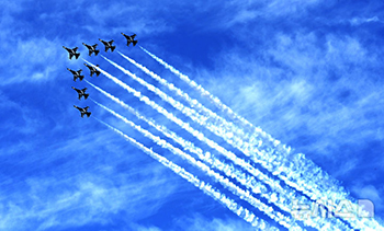 ブラックイーグルスの幻想的な飛行