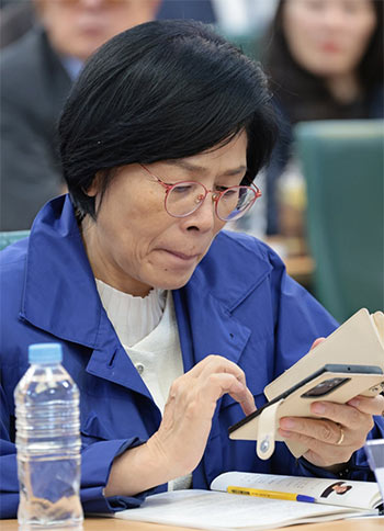 ▲韓国野党・共に民主党のチェ・ミンヒ議員。写真＝ナム・ガンホ記者